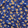 Viscosa estampada GINGER Cobalto / Ámbar
